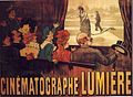 Image 6An 1896 advertising poster with image from Lumière's L'Arroseur arrosé (from History of film)