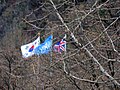 Flags flying by Gloster Memorial by Seolmacheon