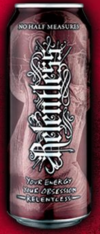 A can of Relentless (standard size)