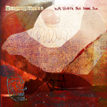 An artwork created by Steve Goddard. The colour of the image is predominately orange with text in top left and right reading "Stereophonics" and "We Share the Same Sun" respectively. The "Stereophonics" text is styled the same way as it on Graffiti on the Train and its related singles. The "We Share the Same Sun" text is also done in the same style as it is on the back of the Graffiti on the Train CD/vinyl case.