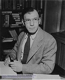 Bernard Brodie sitting at his desk