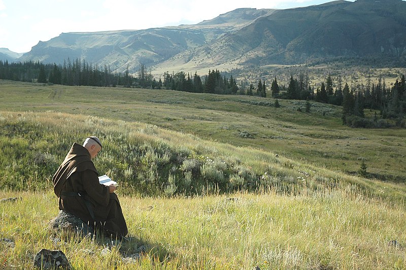 File:Young Monk Praying on the New Mount Carmel.jpg