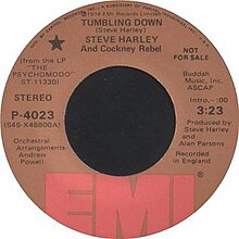 Стив Харли и мятежник кокни падают, 1974 Single.jpg
