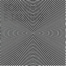 Album covering, featuring a pattern of concentric circles