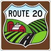 US 20 Scenic Byway sign