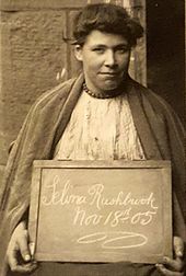 Selina Rushbrook (1880-1907), a Swansea prostitute Selina Rushbrook (nee Selina Ann Jenkins), 1905.jpg
