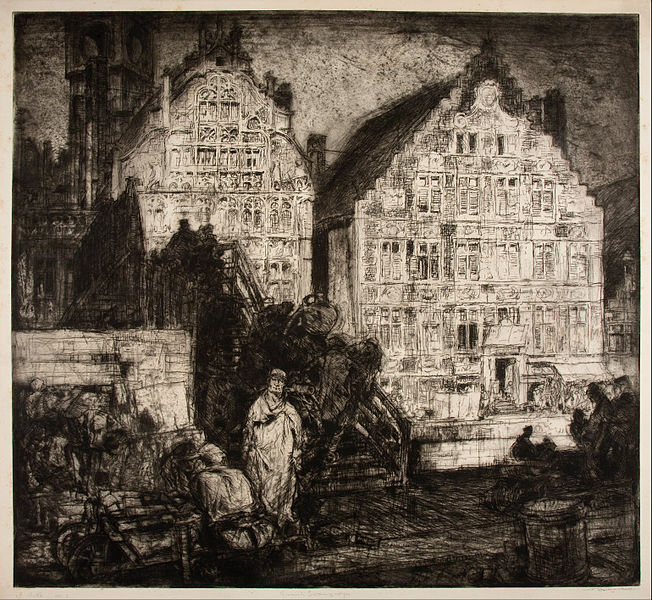 File:Frank Brangwyn - Old Houses (Gant) - Google Art Project.jpg