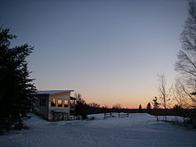Photo of Kawartha Nordic chalet at sunset