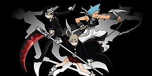 The three main meisters of Soul Eater (from le...