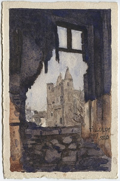 File:TiLLOLOY.1917.Comité des Étudiants Américains de l'École des Beaux-Arts Paris.WWI post card art.numbered 36747.signed SOLD.Wittig collection.item 57.obverse.scan.01 (cropped).jpg