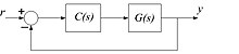 A basic closed loop control System, using unity negative feedback. C(s) and G(s) denote compensator and plant transfer functions, respectively.