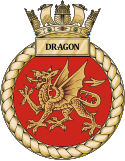 HMS Dragon badge.svg