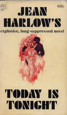 Today is Tonight (Jean Harlow novel) cover.jpg