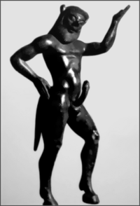 Ancient Greek Satyr statuette