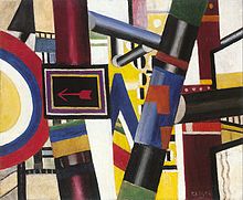 Fernand Leger, 1919, Synthetic Cubism, Tubism Leger railway crossing.jpg