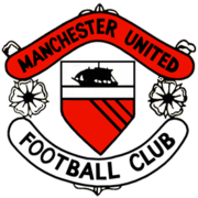 Manchester United badge in the 1960s and early 1970s