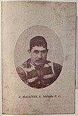 1894 American Tobacco Company Celebrities cigarette card featuring South Adelaide player Jack McGaffin.