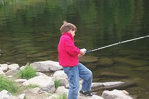 Andrew going fishing