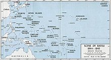 South Pacific islands in 1945
