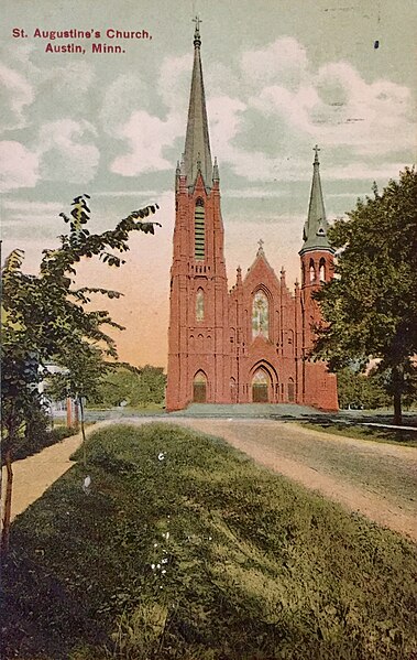 File:Church of St. Augustine exterior - historic photograph (1911).jpg