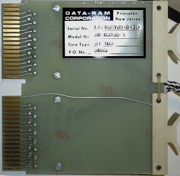 File:Dataram Core Memory from a DEC PDP-8I.jpg