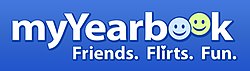 The myYearbook logo, which was used from 2005 to 2012 MyYearbook Logo with Tag.jpg