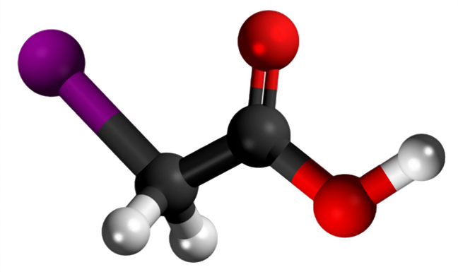 Dosiero:Iodoacetic acid 3D.png