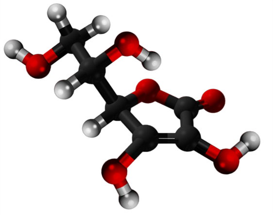 Dosiero:Ascorbic acid 3D.png