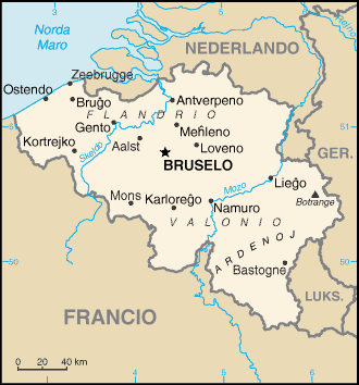 Mapo de Belgio