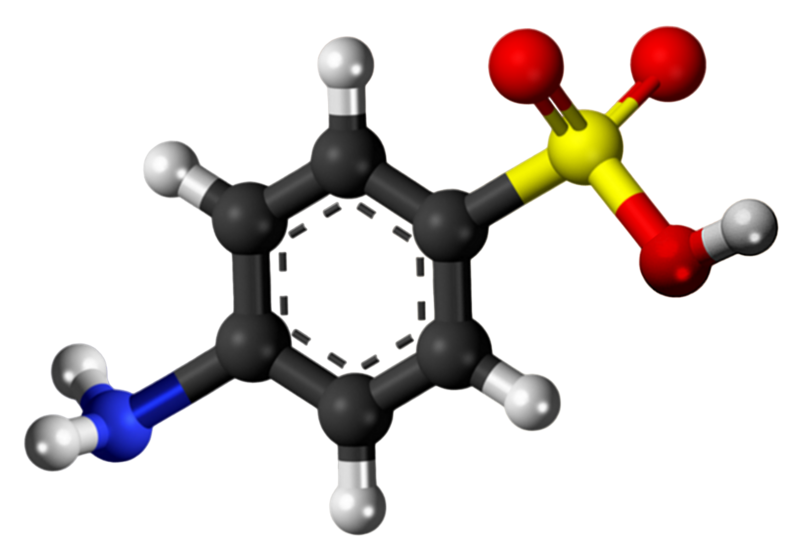 Dosiero:Sulfanilic acid 3D.png