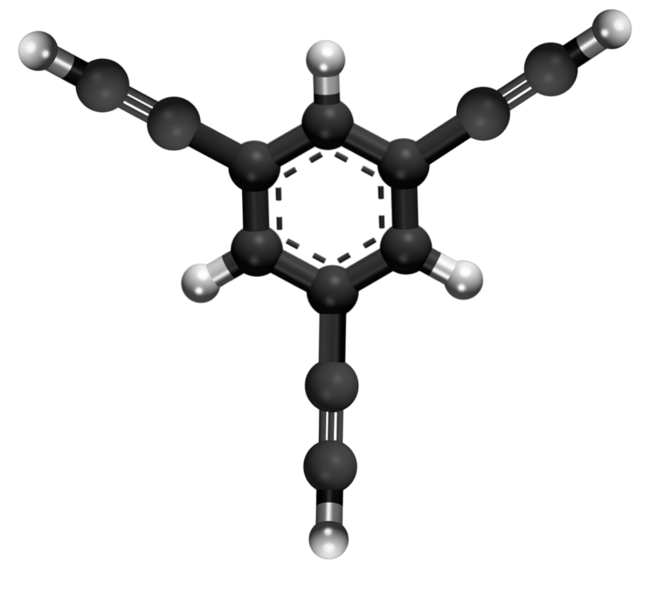 Dosiero:1,3,5-Triethynylbenzene 3D.png