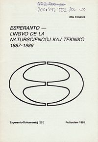 Esperanto : lingvo de la natursciencoj kaj tekniko 1887-1986