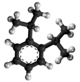 Strukturo de la 1,2-duizopropilbenzeno