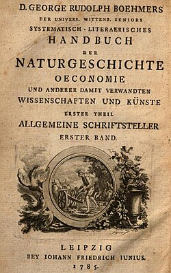 "Bibliotheca scriptorum historiae naturalis", verko eldonita en 1785.