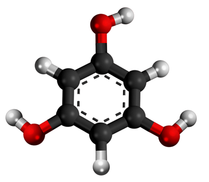 Dosiero:1,3,5-Trihydroxybenzene 3D.png