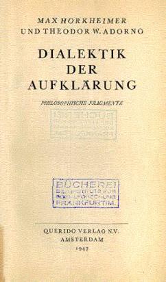 پرونده:Dialectic of Enlightenment (German edition).jpg