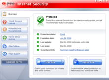 تصویر محیط کاربری Trend Micro Internet Security 2008