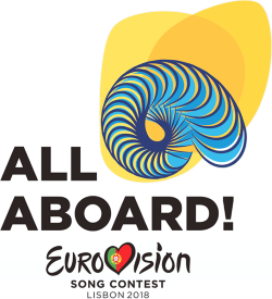 Tiedosto:Eurovision Song Contest all aboard 2018 logo.png