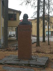 F. E. Sillanpään muistomerkki, 1965, Hämeenkyrö.