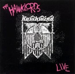 Livealbumin Hawklords Live kansikuva