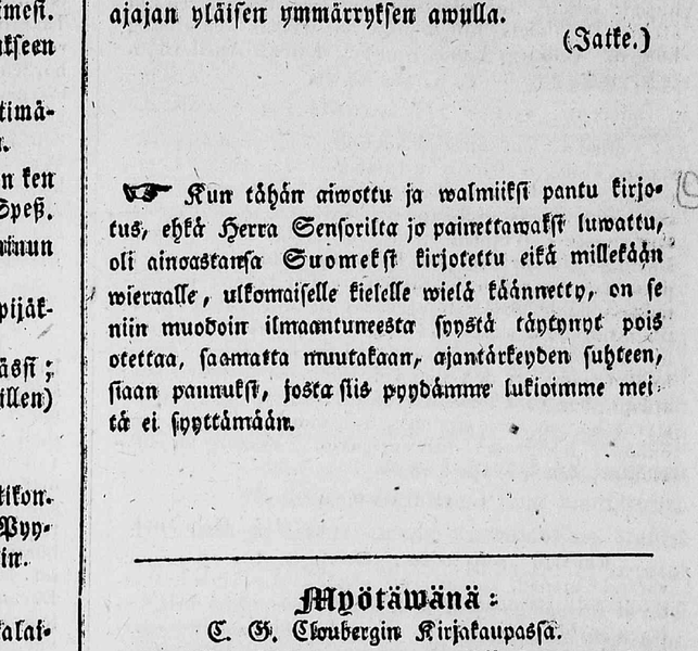 Tiedosto:Sensuurin jälki Kanavassa 29.4.1846.png