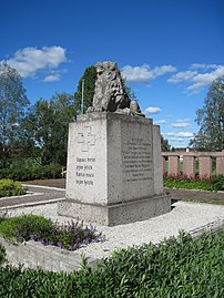 Leijonapaasi, 1918 vapaussodan sankarien muistomerkki, Töysä, 1923, Alavus.