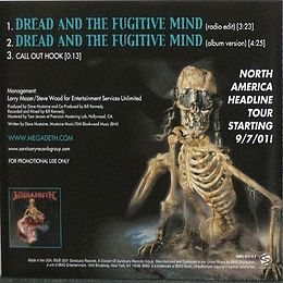 Singlen ”Dread and the Fugitive Mind” kansikuva