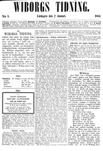 Pienoiskuva sivulle Wiborgs Tidning (1864–1881)