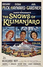 Pienoiskuva sivulle Kilimanjaron lumet (vuoden 1952 elokuva)