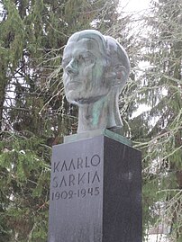 Kaarlo Sarkian muistomerkki, 1960, Kiikka.