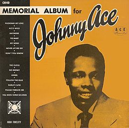 Kokoelmalevyn Memorial Album for Johnny Ace kansikuva