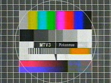 MTV3:n alueellinen testikuva.