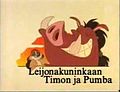 Pienoiskuva sivulle Timon ja Pumba (piirrossarja)