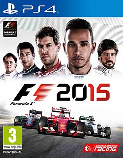 F1 2015 pelin kansikuva.